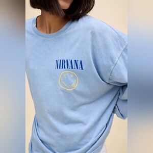 NWT DAYDREAMER NIRVANA 1993 TOUR TEE, ONE SIZE, POWDER ACID WASH